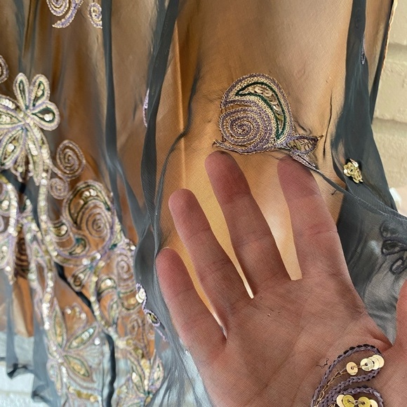 Lotus Creations Adjustable Wrap Skirt, Brown M #043 - Picture 6 of 11